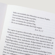 Buchcover und Innenansicht für das Buch: Jeder soll von da, wo er ist, einen Schritt näher kommen