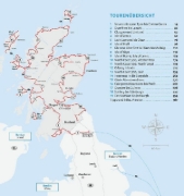 Buchcover und Innenansicht für das Buch: Entdeckertouren mit dem Wohnmobil Schottland