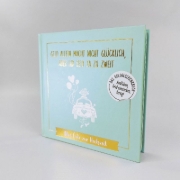 Buchcover und Innenansicht für das Buch: Geld allein macht nicht glücklich, aber ihr seid ja zu zweit - Alles Gute zur Hochzeit