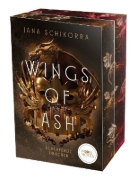 Buchcover und Innenansicht für das Buch: Wings of Ash 2. Flammender Verrat