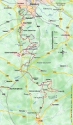 Buchcover und Innenansicht für das Buch: Heidschnuckenweg mit Heideschleifen