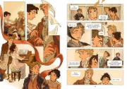 Buchcover und Innenansicht für das Buch: Verstand und Gefühl - die Graphic Novel nach Jane Austen