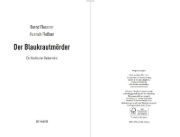 Buchcover und Innenansicht für das Buch: Der Blaukrautmörder