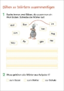 Buchcover und Innenansicht für das Buch: Fit für Deutsch 1. Klasse. Mein 5-Minuten-Block