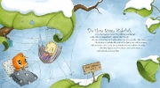 Buchcover und Innenansicht für das Buch: Die kleine Spinne Widerlich - Wundervolle Winterzeit