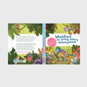 Buchcover und Innenansicht für das Buch: Schulstart im Schling-Schlang-Schlungelwald