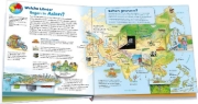 Buchcover und Innenansicht für das Buch: WAS IST WAS Junior Weltatlas für Kinder