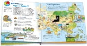 Buchcover und Innenansicht für das Buch: WAS IST WAS Junior Weltatlas für Kinder