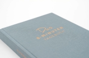 Buchcover und Innenansicht für das Buch: Das 6-Minuten-Tagebuch (aquarellblau)