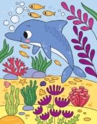 Buchcover und Innenansicht für das Buch: Mein Diamant-Stickerheft - Unter Wasser