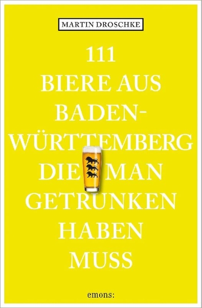 Buchcover und Innenansicht für das Buch: 111 Biere aus Baden-Württemberg, die man getrunken haben muss