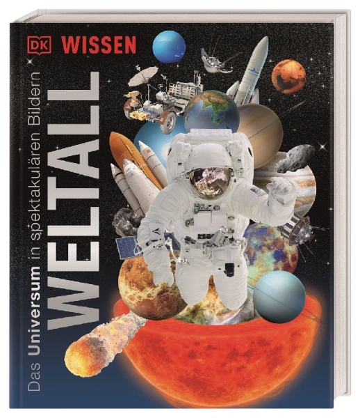Buchcover und Innenansicht für das Buch: DK Wissen. Weltall