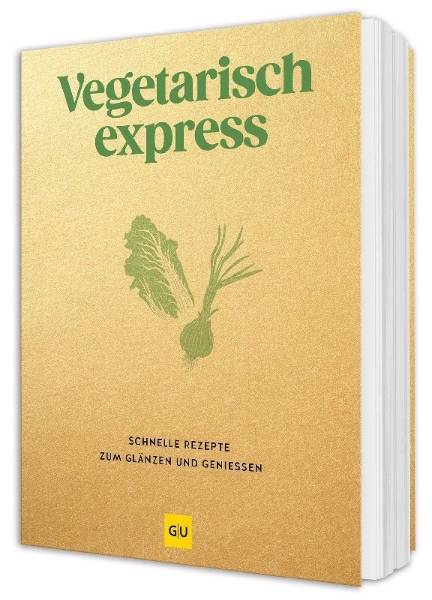 Buchcover und Innenansicht für das Buch: Vegetarisch express