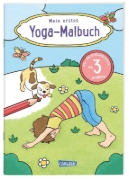 Buchcover und Innenansicht für das Buch: Mein erstes Yoga-Malbuch