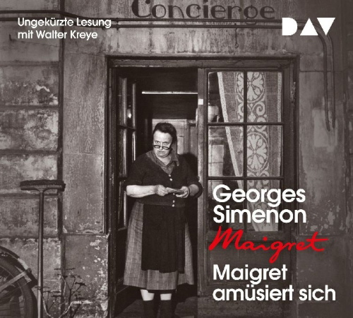 Buchcover und Innenansicht für das Buch: Maigret amüsiert sich