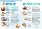 Buchcover und Innenansicht für das Buch: WAS IST WAS Wissenschaften easy. Was kostet die Welt? So funktioniert Wirtschaft