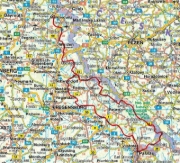 Buchcover und Innenansicht für das Buch: ROTHER Wanderführer Goldsteig. Alle Etappen der Nord- und der Südroute von Marktredwitz nach Passau