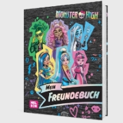 Buchcover und Innenansicht für das Buch: Monster High: Mein Freundebuch