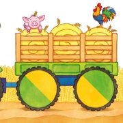 Buchcover und Innenansicht für das Buch: Baby Pixi (unkaputtbar) 115: Bagger, Traktor, Feuerwehr
