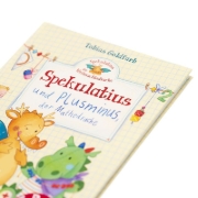 Buchcover und Innenansicht für das Buch: Spekulatius, der Weihnachtsdrache. Spekulatius und Plusminus, der Mathedrache