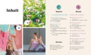 Buchcover und Innenansicht für das Buch: Yoga für mehr Energie und Ruhe