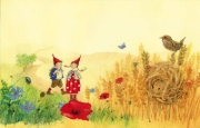 Buchcover und Innenansicht für das Buch: Pippa und Pelle auf Reisen