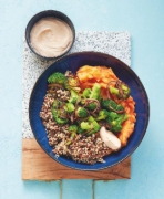 Buchcover und Innenansicht für das Buch: Happy Fitness-Bowls