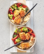 Buchcover und Innenansicht für das Buch: Happy Fitness-Bowls