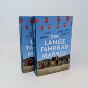 Buchcover und Innenansicht für das Buch: Der lange Fahrrad-Marsch