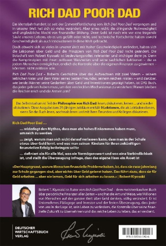 Buchcover und Innenansicht für das Buch: Die deutsche Ausgabe von Rich Dad Poor Dad for Teens