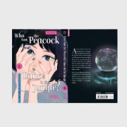 Buchcover und Innenansicht für das Buch: Kujaku no Dance, Dare ga Mita?