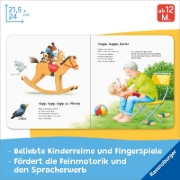 Buchcover und Innenansicht für das Buch: Meine ersten Fingerspiele und Kinderreime
