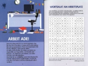 Buchcover und Innenansicht für das Buch: Endlich in Rente! Das Rätselbuch für den Ruhestand