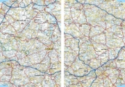 Buchcover und Innenansicht für das Buch: ADAC Reiseatlas 2026/2027 Deutschland 1:200.000, Europa 1:4,5 Mio.