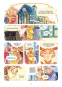 Buchcover und Innenansicht für das Buch: Enola Holmes (Comic). Band 4