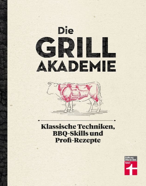 Buchcover und Innenansicht für das Buch: Die Grillakademie