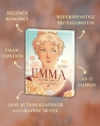 Buchcover und Innenansicht für das Buch: Emma - Die Graphic Novel nach Jane Austen