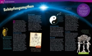 Buchcover und Innenansicht für das Buch: WAS IST WAS Band 146 Mythologie. Göttinnen, Helden und magische Wesen