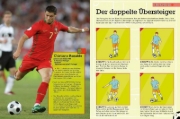 Buchcover und Innenansicht für das Buch: Die besten Fußballtricks  I Fussball Buch für Kinder ab 7 Jahren