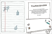 Buchcover und Innenansicht für das Buch: Das Kritzelbuch für den Elternabend