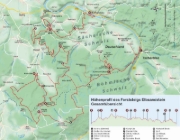 Buchcover und Innenansicht für das Buch: Forststeig Elbsandstein
