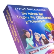 Buchcover und Innenansicht für das Buch: Sie haben Ihr Toupet ins Glücksrad geschmissen