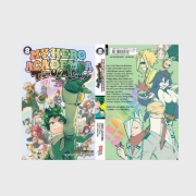 Buchcover und Innenansicht für das Buch: Boku no Hero Academia: Team Up Mission
