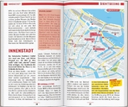 Buchcover und Innenansicht für das Buch: MARCO POLO Reiseführer Amsterdam