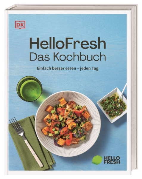Buchcover und Innenansicht für das Buch: HelloFresh. Das Kochbuch