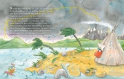 Buchcover und Innenansicht für das Buch: Der kleine Drache Kokosnuss - Geheimauftrag Kindergarten