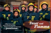 Buchcover und Innenansicht für das Buch: WAS IST WAS Feuerwehr. Mit vollem Einsatz