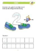 Buchcover und Innenansicht für das Buch: Mein Matheblock mit Rabe Linus - 1. Klasse
