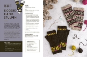 Buchcover und Innenansicht für das Buch: The Doodle Knit Directory