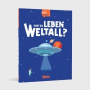 Buchcover und Innenansicht für das Buch: Big Questions Answered: Is there Alien Life in Outer Space?